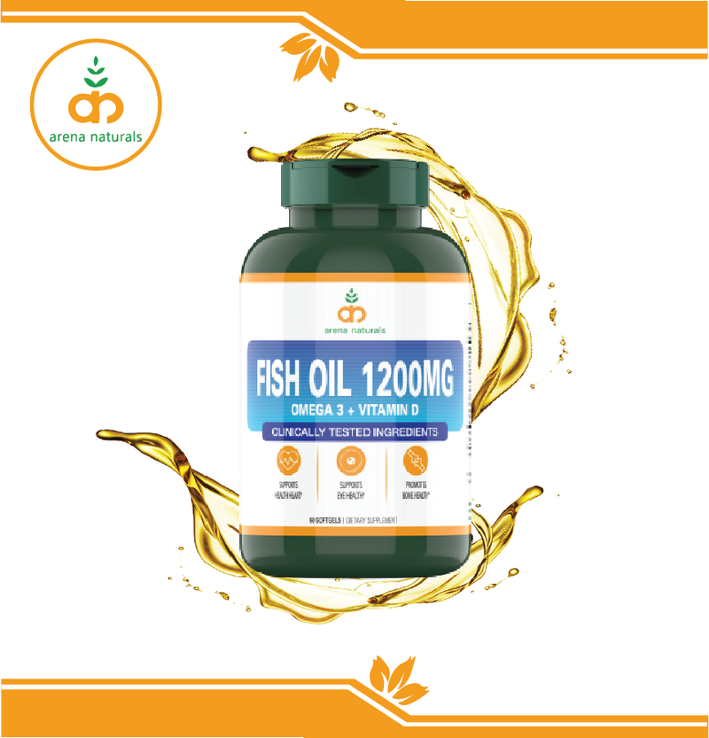 Fish Oil 1200mg (Omega 3 + Vitamin D3)
